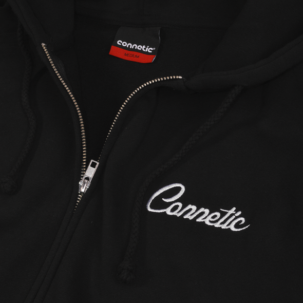 Connetic Zip Embroidered Hoodie
