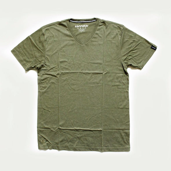 Connetic Army Green V-neck