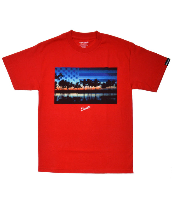Connetic-OldGlorySunset-Tee-Red