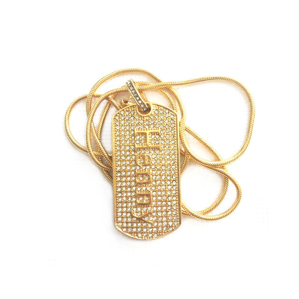 Henny Dog Tag Necklace