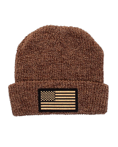 connetic-beanie-old-glory-gold-brown