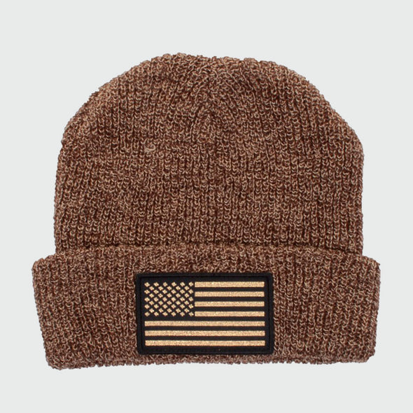 connetic-beanie-old-glory-gold-brown